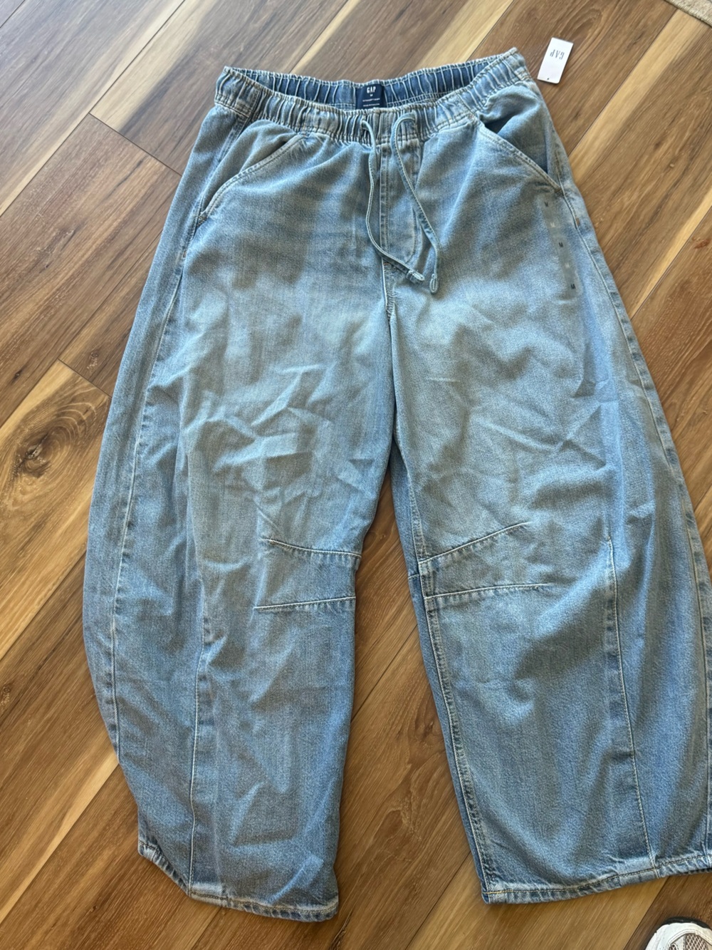 Light Blue Relaxed Fit Denim Jogger Jeans